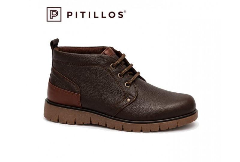 Pitillos 40201 botín de hombre en piel engrasada perfil
