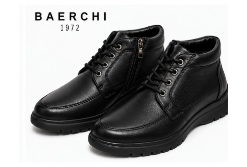 Baerchi 1212 Botín Negro con Cordones y Cremallera
