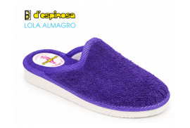 D´Espinosa 918: Zapatilla rizo morado lateral