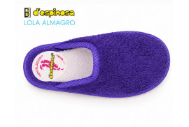 D´Espinosa 918: Zapatilla rizo morado superior