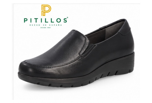 Compra el mocasín Pitillos 107 de piel negra