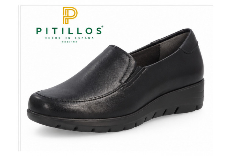 Compra el mocasín Pitillos 107 de piel negra
