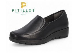 Compra el mocasín Pitillos 107 de piel negra