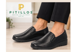 Pitillos 107 de piel negra par