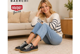 ONFOOT 14605 Deportivo de napa negra modelo