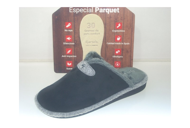CHINELA BAMARA NEGRO RIBETE...